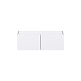 Hugo&Borg Lasalle 30-in W x 10-in H x 14-in D Bright White Slab Wall Fully Assembled Cabinet (Flat Panel Slab Door Style)