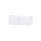 Hugo&Borg Lasalle 30-in W x 10-in H x 14-in D Bright White Slab Wall Fully Assembled Cabinet (Flat Panel Slab Door Style)