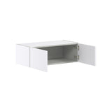 Hugo&Borg Lasalle 30-in W x 10-in H x 14-in D Bright White Slab Wall Fully Assembled Cabinet (Flat Panel Slab Door Style)