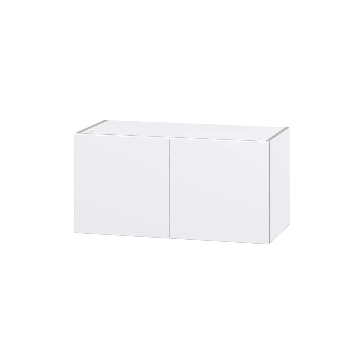 Hugo&Borg Lasalle 30-in W x 15-in H x 14-in D Bright White Slab Wall Fully Assembled Cabinet (Flat Panel Slab Door Style)