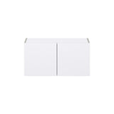 Hugo&Borg Lasalle 30-in W x 15-in H x 14-in D Bright White Slab Wall Fully Assembled Cabinet (Flat Panel Slab Door Style)
