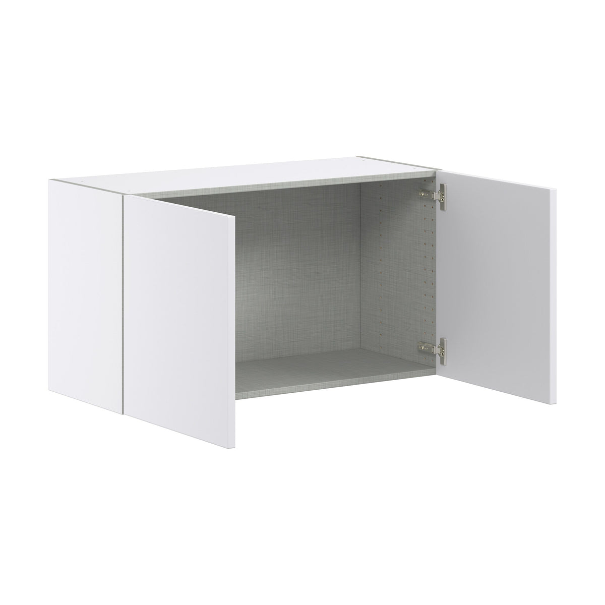 Hugo&Borg Lasalle 36-in W x 20-in H x 14-in D Bright White Slab Wall Fully Assembled Cabinet (Flat Panel Slab Door Style)