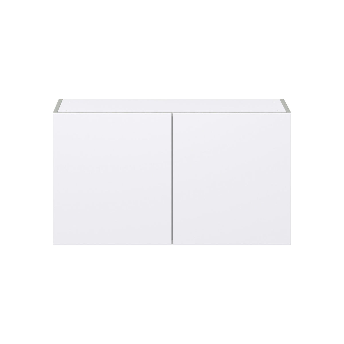 Hugo&Borg Lasalle 36-in W x 20-in H x 14-in D Bright White Slab Wall Fully Assembled Cabinet (Flat Panel Slab Door Style)