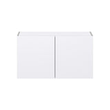 Hugo&Borg Lasalle 36-in W x 20-in H x 14-in D Bright White Slab Wall Fully Assembled Cabinet (Flat Panel Slab Door Style)