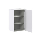 Hugo&Borg Lasalle 18-in W x 30-in H x 14-in D Bright White Slab Wall Fully Assembled Cabinet (Flat Panel Slab Door Style)