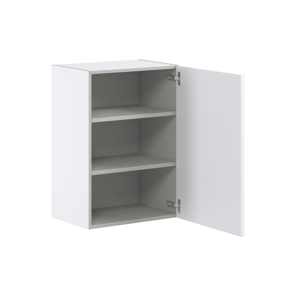 Hugo&Borg Lasalle 21-in W x 30-in H x 14-in D Bright White Slab Wall Fully Assembled Cabinet (Flat Panel Slab Door Style)