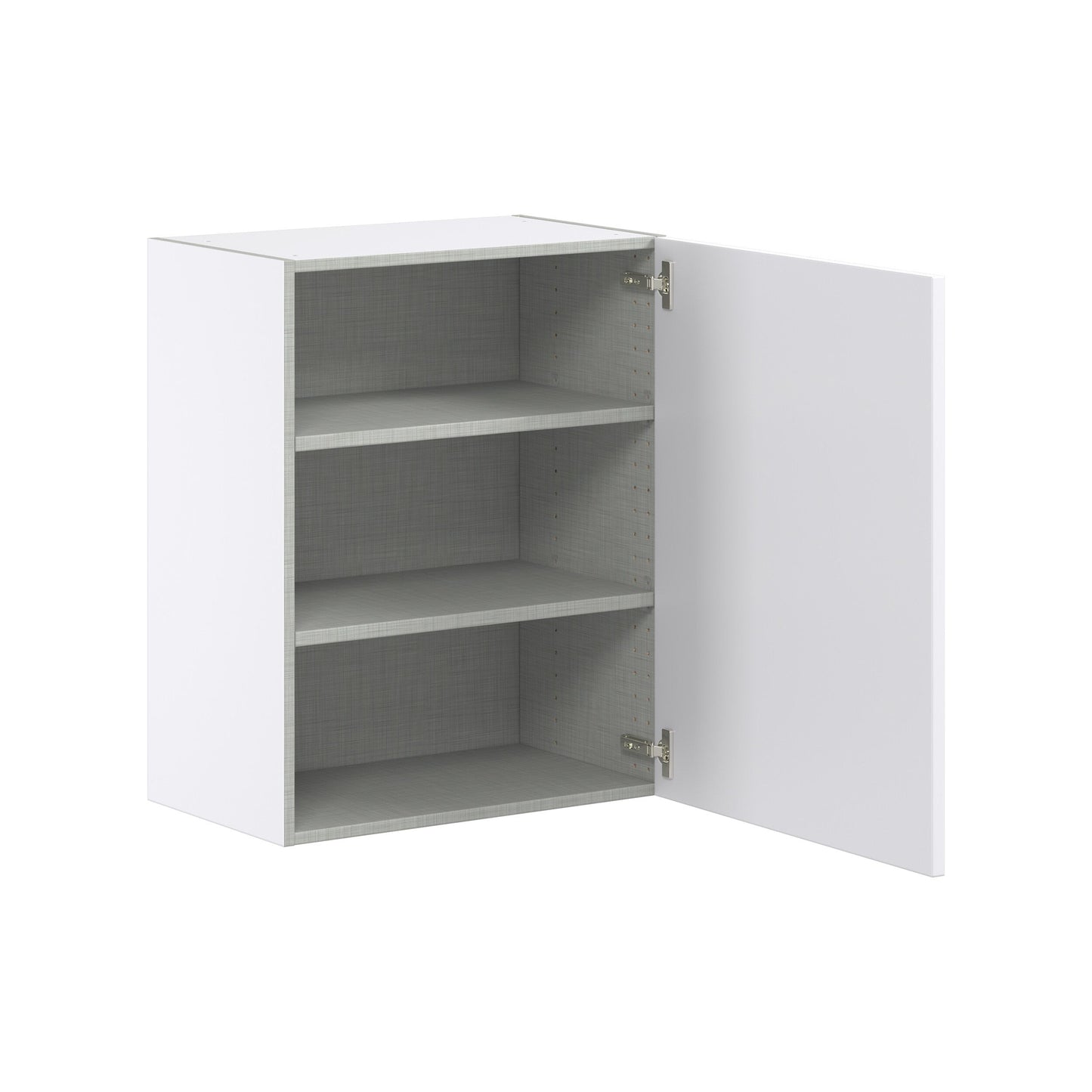 Hugo&Borg Lasalle 24-in W x 30-in H x 14-in D Bright White Slab Wall Fully Assembled Cabinet (Flat Panel Slab Door Style)