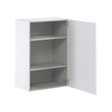 Hugo&Borg Lasalle 24-in W x 35-in H x 14-in D Bright White Slab Wall Fully Assembled Cabinet (Flat Panel Slab Door Style)