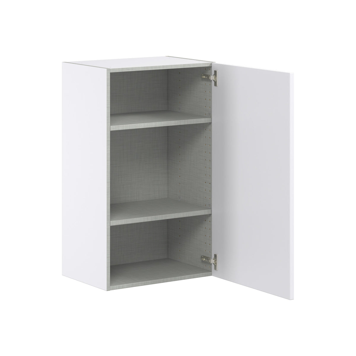 Hugo&Borg Lasalle 21-in W x 35-in H x 14-in D Bright White Slab Wall Fully Assembled Cabinet (Flat Panel Slab Door Style)