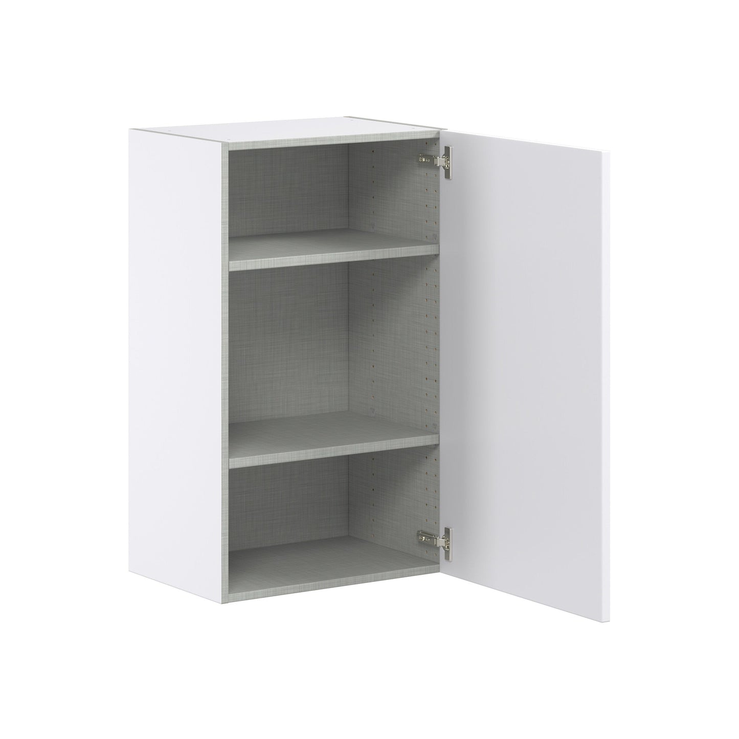 Hugo&Borg Lasalle 21-in W x 35-in H x 14-in D Bright White Slab Wall Fully Assembled Cabinet (Flat Panel Slab Door Style)