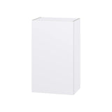 Hugo&Borg Lasalle 21-in W x 35-in H x 14-in D Bright White Slab Wall Fully Assembled Cabinet (Flat Panel Slab Door Style)