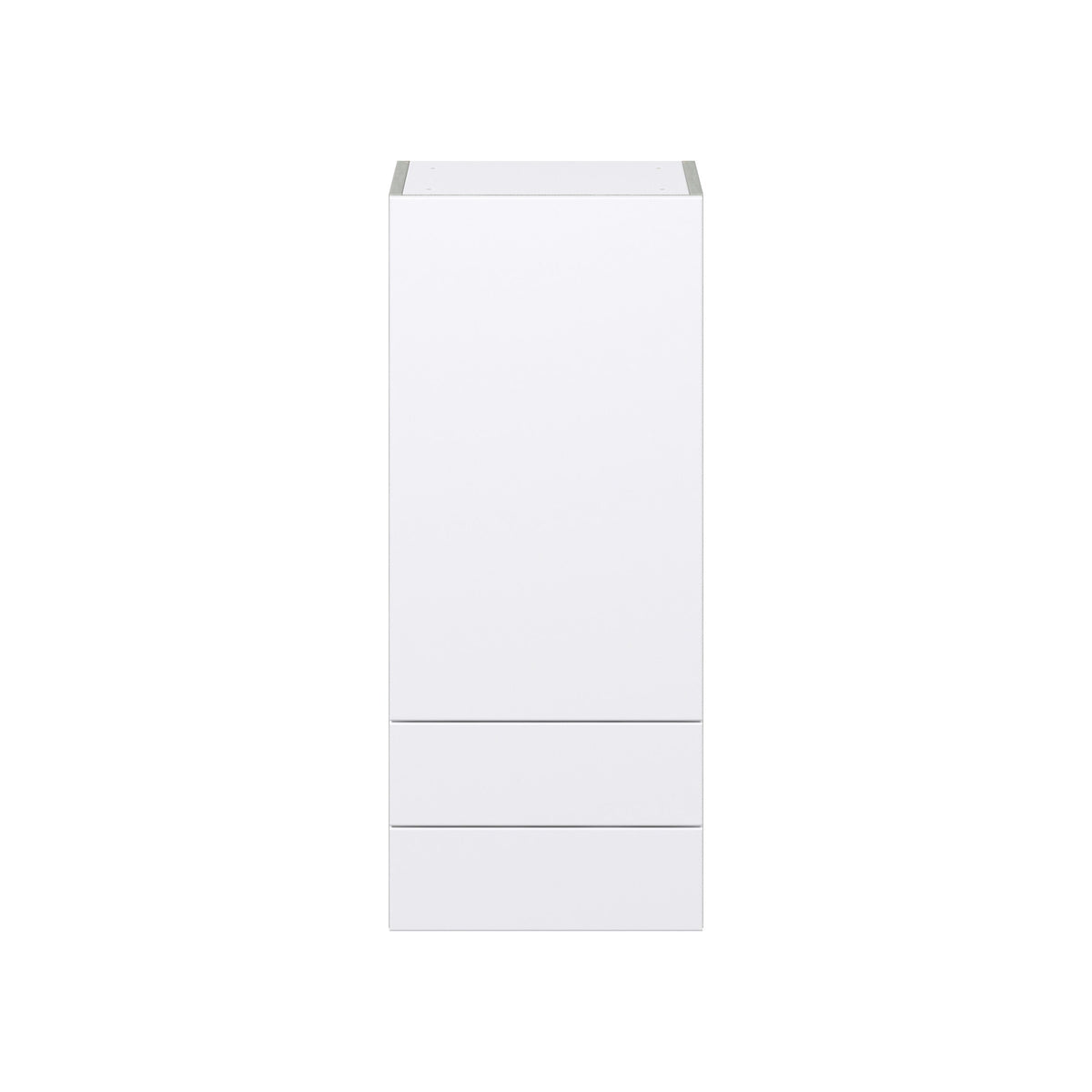 Hugo&Borg Lasalle 15-in W x 35-in H x 14-in D Bright White Slab 2-Drawers Wall Fully Assembled Cabinet (Flat Panel Slab Style)