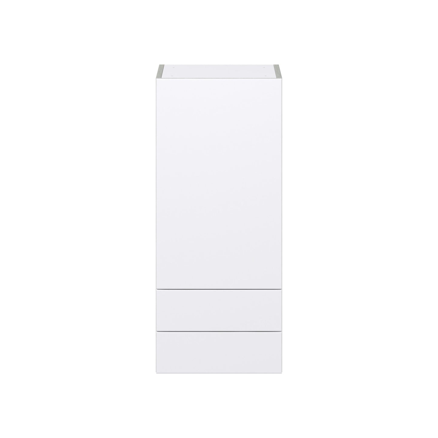 Hugo&Borg Lasalle 15-in W x 35-in H x 14-in D Bright White Slab 2-Drawers Wall Fully Assembled Cabinet (Flat Panel Slab Style)
