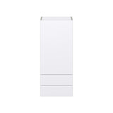 Hugo&Borg Lasalle 15-in W x 35-in H x 14-in D Bright White Slab 2-Drawers Wall Fully Assembled Cabinet (Flat Panel Slab Style)