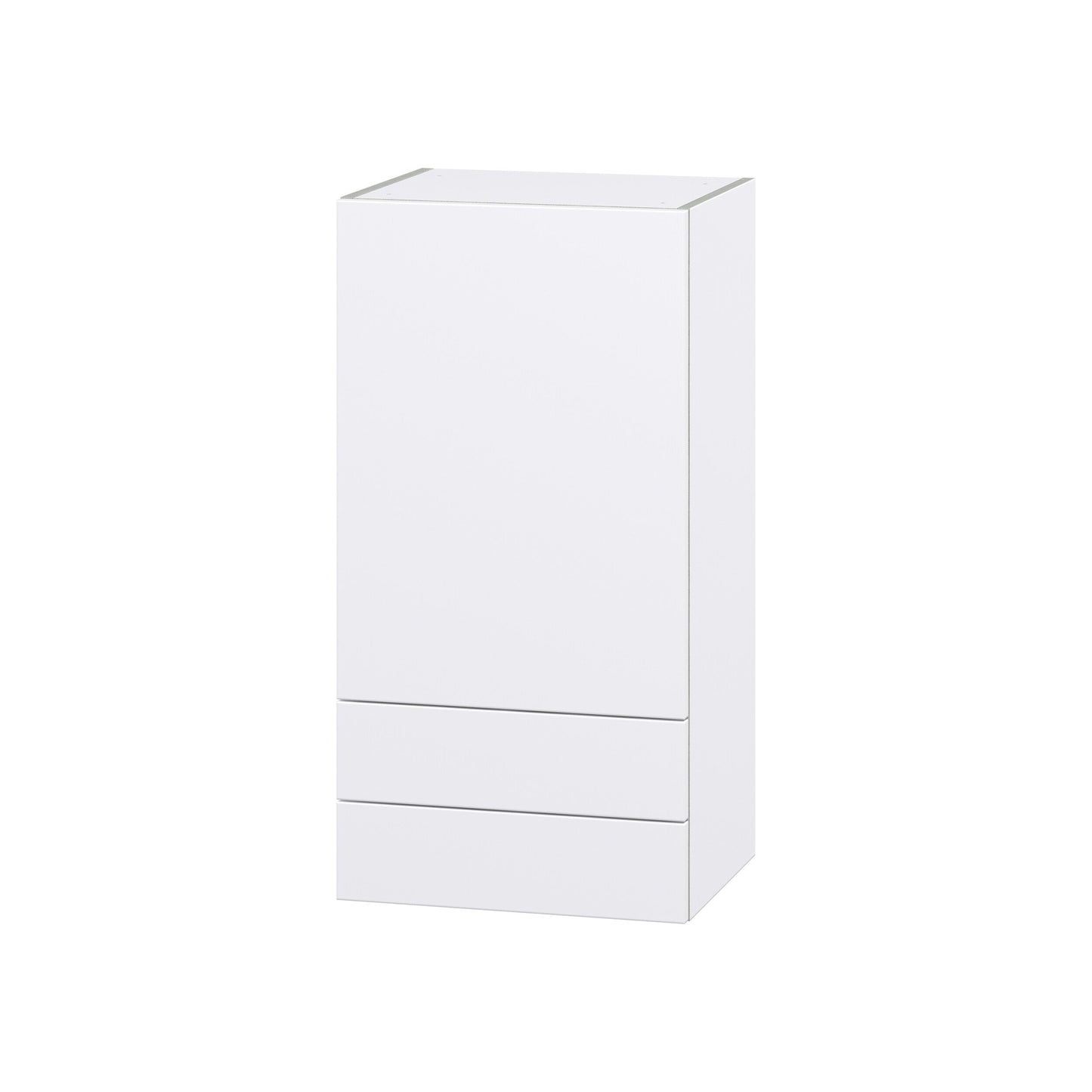 Hugo&Borg Lasalle 18-in W x 35-in H x 14-in D Bright White Slab 2-Drawers Wall Fully Assembled Cabinet (Flat Panel Slab Style)