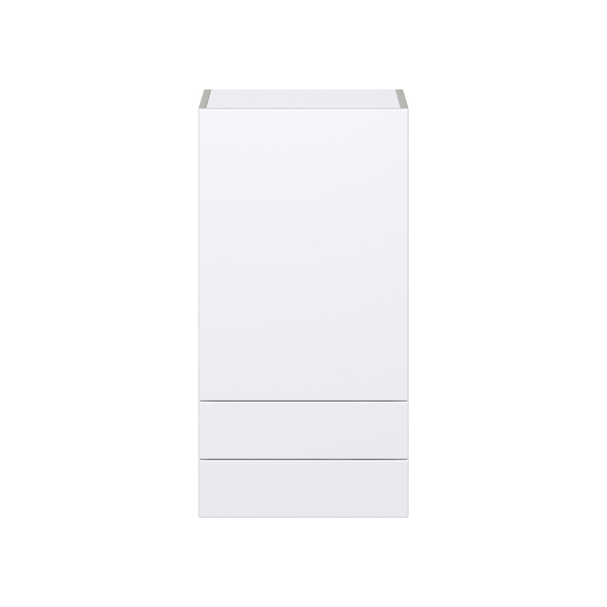 Hugo&Borg Lasalle 18-in W x 35-in H x 14-in D Bright White Slab 2-Drawers Wall Fully Assembled Cabinet (Flat Panel Slab Style)