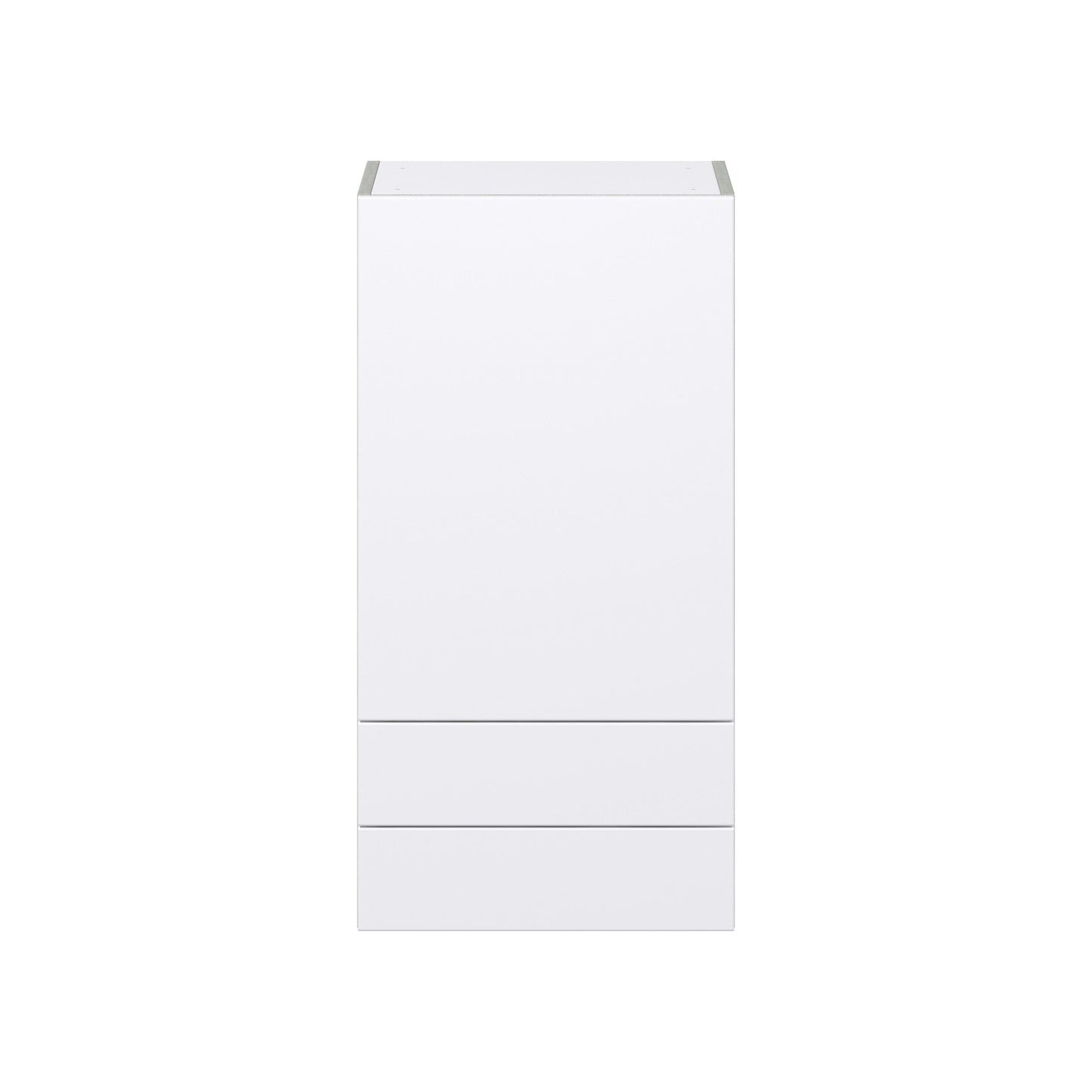 Hugo&Borg Lasalle 18-in W x 35-in H x 14-in D Bright White Slab 2-Drawers Wall Fully Assembled Cabinet (Flat Panel Slab Style)