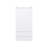 Hugo&Borg Lasalle 18-in W x 35-in H x 14-in D Bright White Slab 2-Drawers Wall Fully Assembled Cabinet (Flat Panel Slab Style)