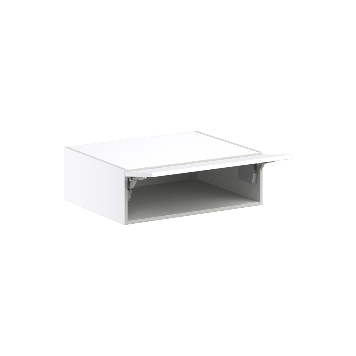 Hugo&Borg Lasalle 30-in W x 10-in H x 24-in D Bright White Slab Wall Fully Assembled Cabinet (Flat Panel Slab Door Style)