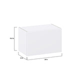 Hugo&Borg Lasalle 24-in W x 15-in H x 14-in D Bright White Slab Wall Fully Assembled Cabinet (Flat Panel Slab Door Style)