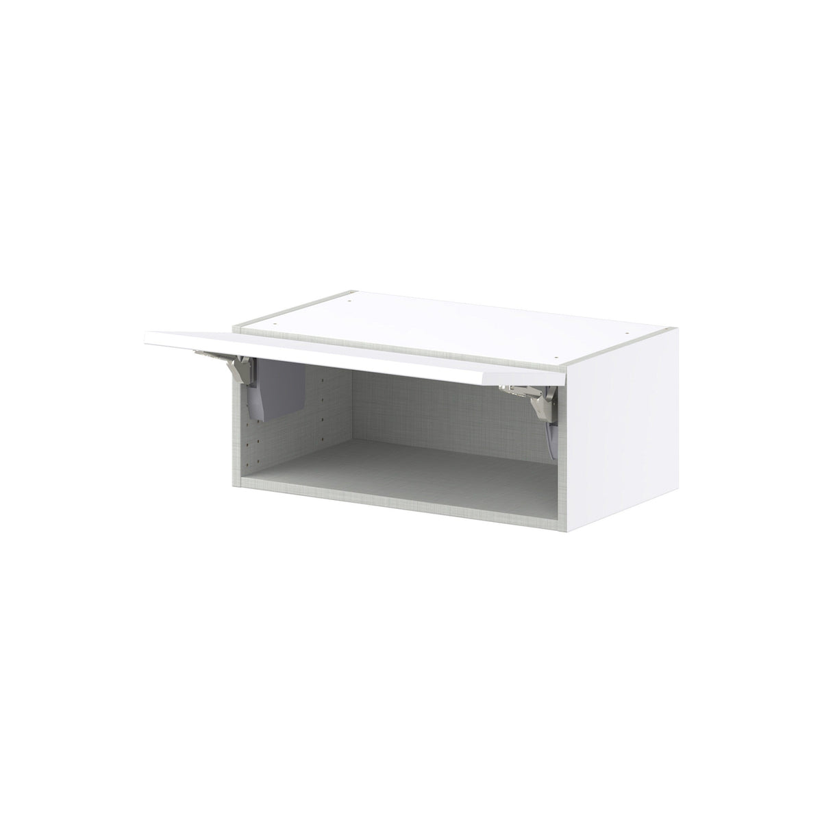 Hugo&Borg Lasalle 24-in W x 10-in H x 14-in D Bright White Slab Wall Fully Assembled Cabinet (Flat Panel Slab Door Style)