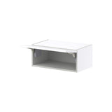 Hugo&Borg Lasalle 24-in W x 10-in H x 14-in D Bright White Slab Wall Fully Assembled Cabinet (Flat Panel Slab Door Style)