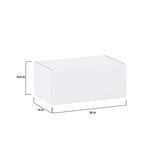 Hugo&Borg Lasalle 24-in W x 10-in H x 14-in D Bright White Slab Wall Fully Assembled Cabinet (Flat Panel Slab Door Style)