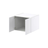 Hugo&Borg Lasalle 27-in W x 20-in H x 24-in D Bright White Slab Wall Fully Assembled Cabinet (Flat Panel Slab Door Style)