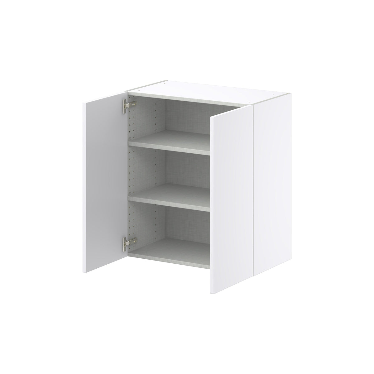 Hugo&Borg Lasalle 27-in W x 30-in H x 14-in D Bright White Slab Wall Fully Assembled Cabinet (Flat Panel Slab Door Style)