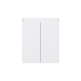 Hugo&Borg Lasalle 27-in W x 30-in H x 14-in D Bright White Slab Wall Fully Assembled Cabinet (Flat Panel Slab Door Style)