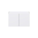 Hugo&Borg Lasalle 33-in W x 20-in H x 14-in D Bright White Slab Wall Fully Assembled Cabinet (Flat Panel Slab Door Style)