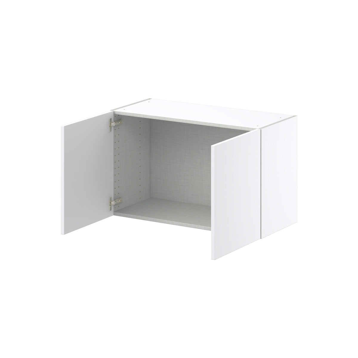 Hugo&Borg Lasalle 33-in W x 20-in H x 14-in D Bright White Slab Wall Fully Assembled Cabinet (Flat Panel Slab Door Style)