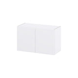 Hugo&Borg Lasalle 33-in W x 20-in H x 14-in D Bright White Slab Wall Fully Assembled Cabinet (Flat Panel Slab Door Style)