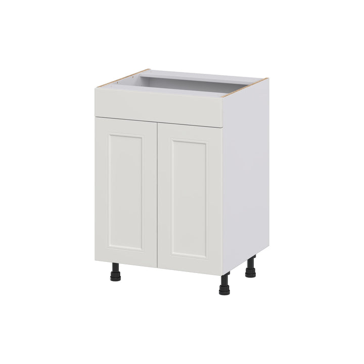 Hugo&Borg Belcourt 24-in W x 34.5-in H x 21-in D Gray Painted Sink Base Fully Assembled Cabinet (Recessed Panel Shaker Style)