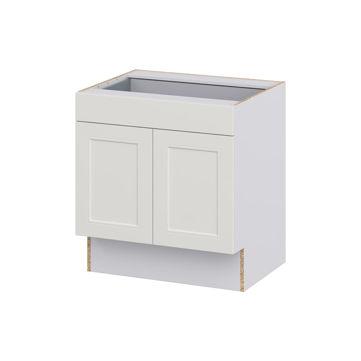 Hugo&Borg Belcourt 30-in W x 32.5-in H x 24-in D Gray Painted 1-Drawer Base Fully Assembled Cabinet (Recessed Panel Shaker Style)