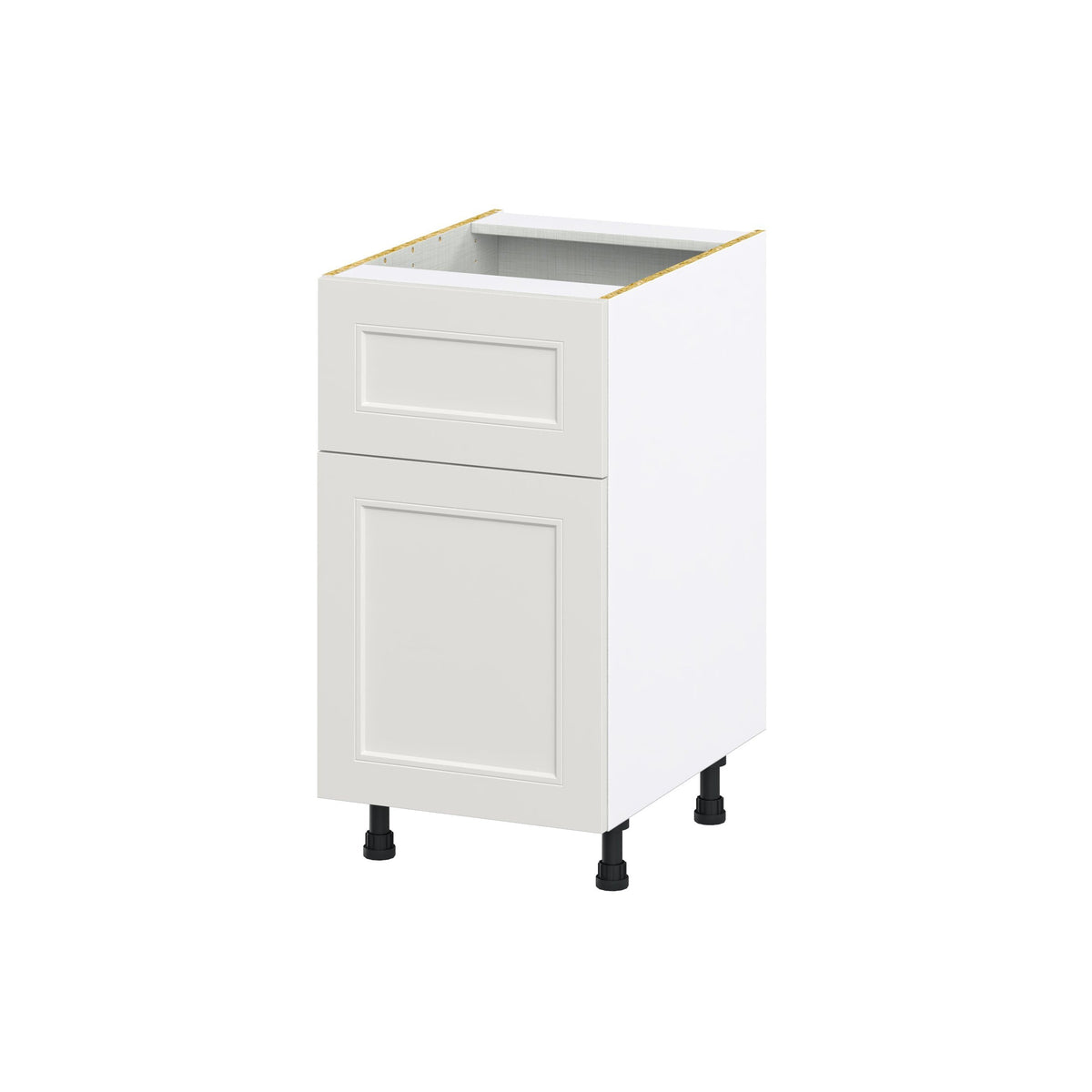 Hugo&Borg Belcourt 18-in W x 34.5-in H x 25-in D Gray Painted 1-Drawer Base Fully Assembled Cabinet (Recessed Panel Shaker Style)