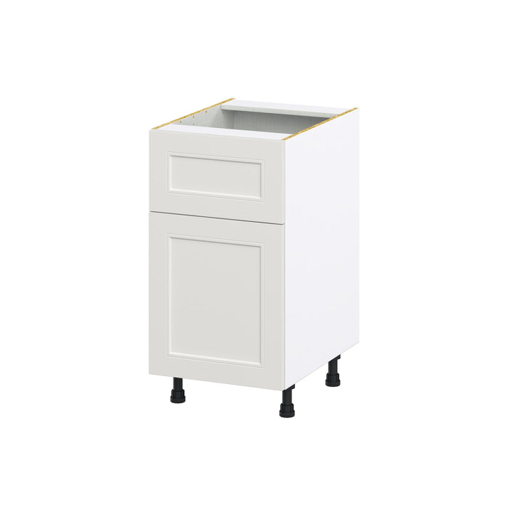 Hugo&Borg Belcourt 18-in W x 34.5-in H x 25-in D Gray Painted 1-Drawer Base Fully Assembled Cabinet (Recessed Panel Shaker Style)