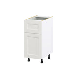 Hugo&Borg Belcourt 15-in W x 34.5-in H x 25-in D Gray Painted 1-Drawer Base Fully Assembled Cabinet (Recessed Panel Shaker Style)