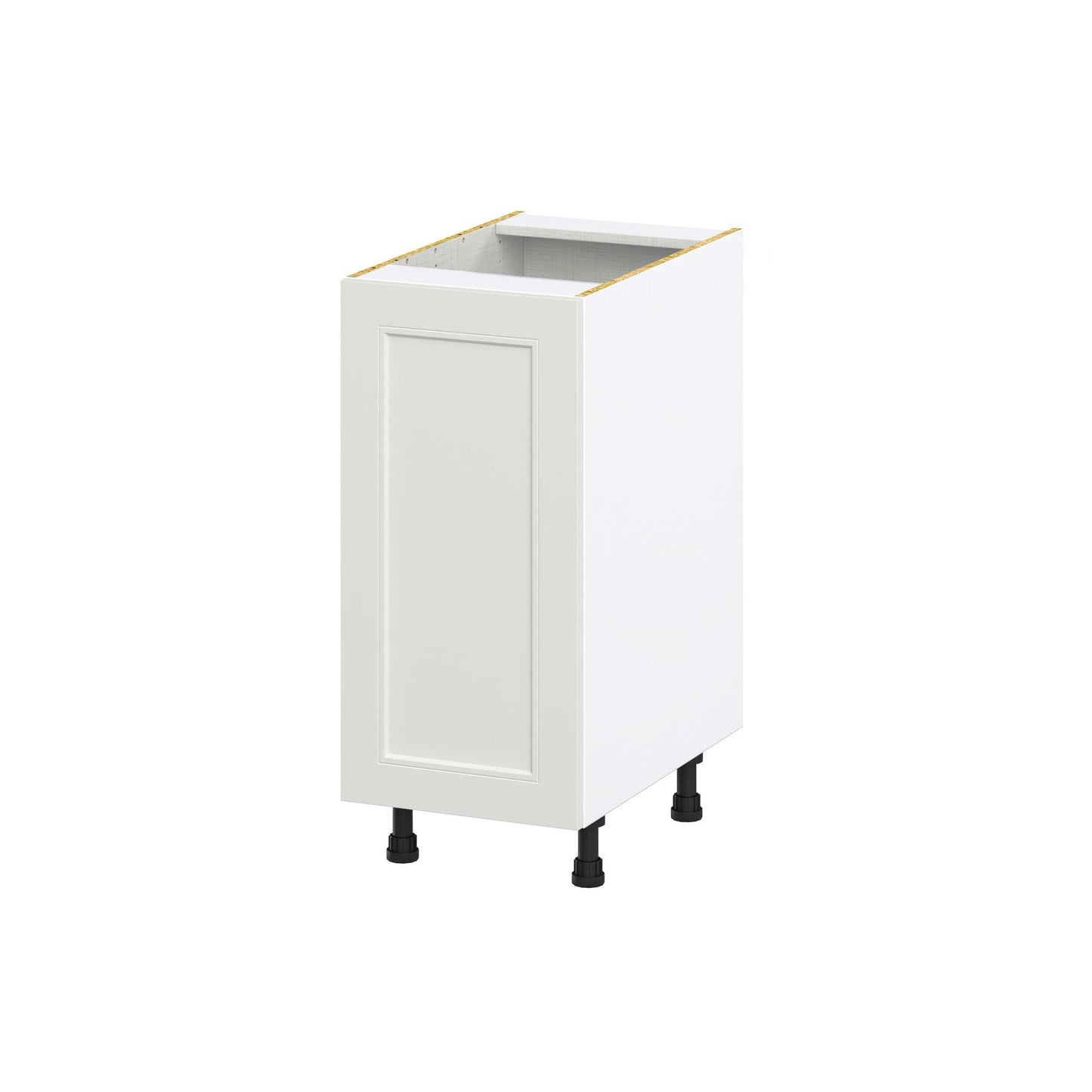 Hugo&Borg Belcourt 15-in W x 34.5-in H x 24-in D Gray Painted Base Fully Assembled Cabinet (Recessed Panel Shaker Door Style)