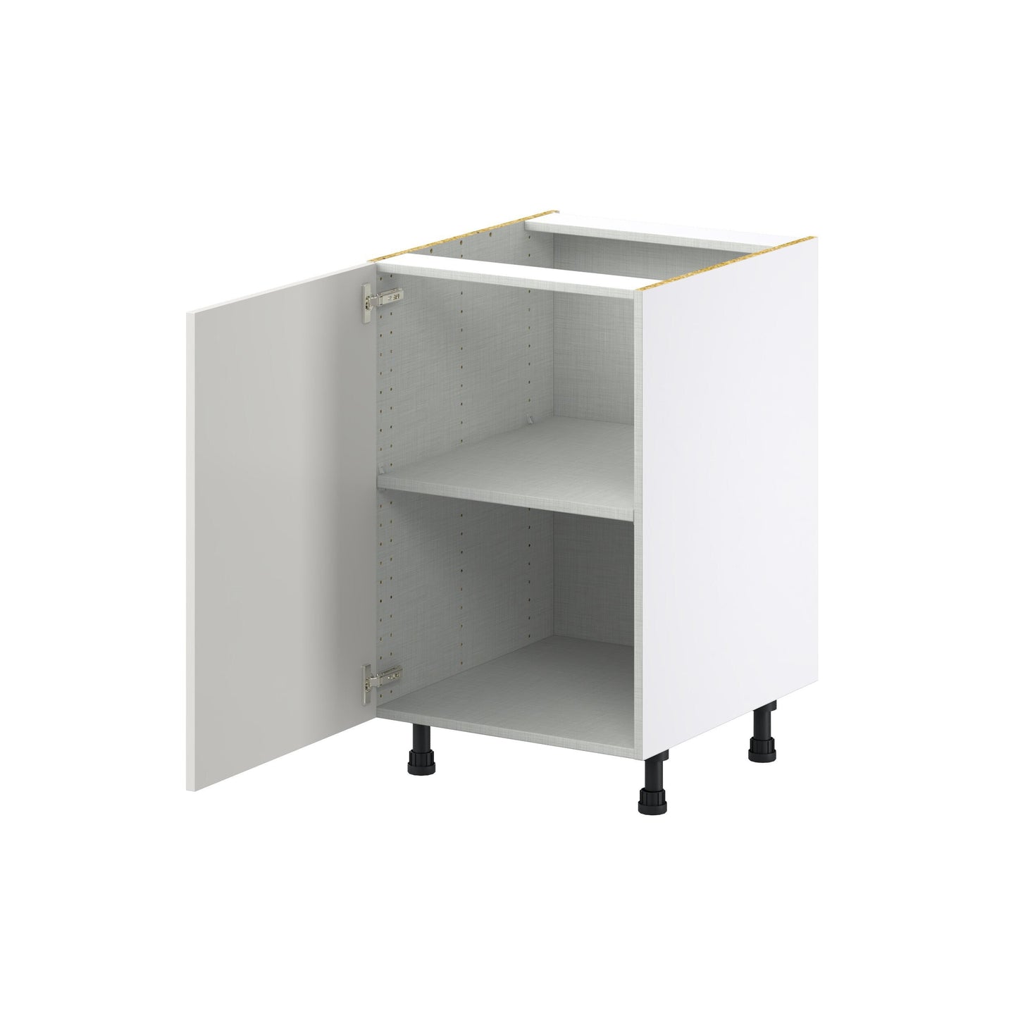 Hugo&Borg Belcourt 21-in W x 34.5-in H x 24-in D Gray Painted Base Fully Assembled Cabinet (Recessed Panel Shaker Door Style)
