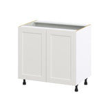 Hugo&Borg Belcourt 36-in W x 34.5-in H x 24-in D Gray Painted Base Fully Assembled Cabinet (Recessed Panel Shaker Door Style)