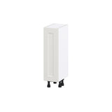 Hugo&Borg Belcourt 9-in W x 34.5-in H x 14-in D Gray Painted Base Fully Assembled Cabinet (Recessed Panel Shaker Door Style)