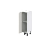 Hugo&Borg Belcourt 9-in W x 34.5-in H x 14-in D Gray Painted Base Fully Assembled Cabinet (Recessed Panel Shaker Door Style)