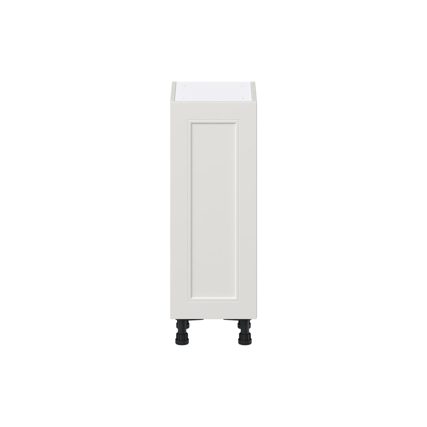 Hugo&Borg Belcourt 12-in W x 34.5-in H x 14-in D Gray Painted Base Fully Assembled Cabinet (Recessed Panel Shaker Door Style)