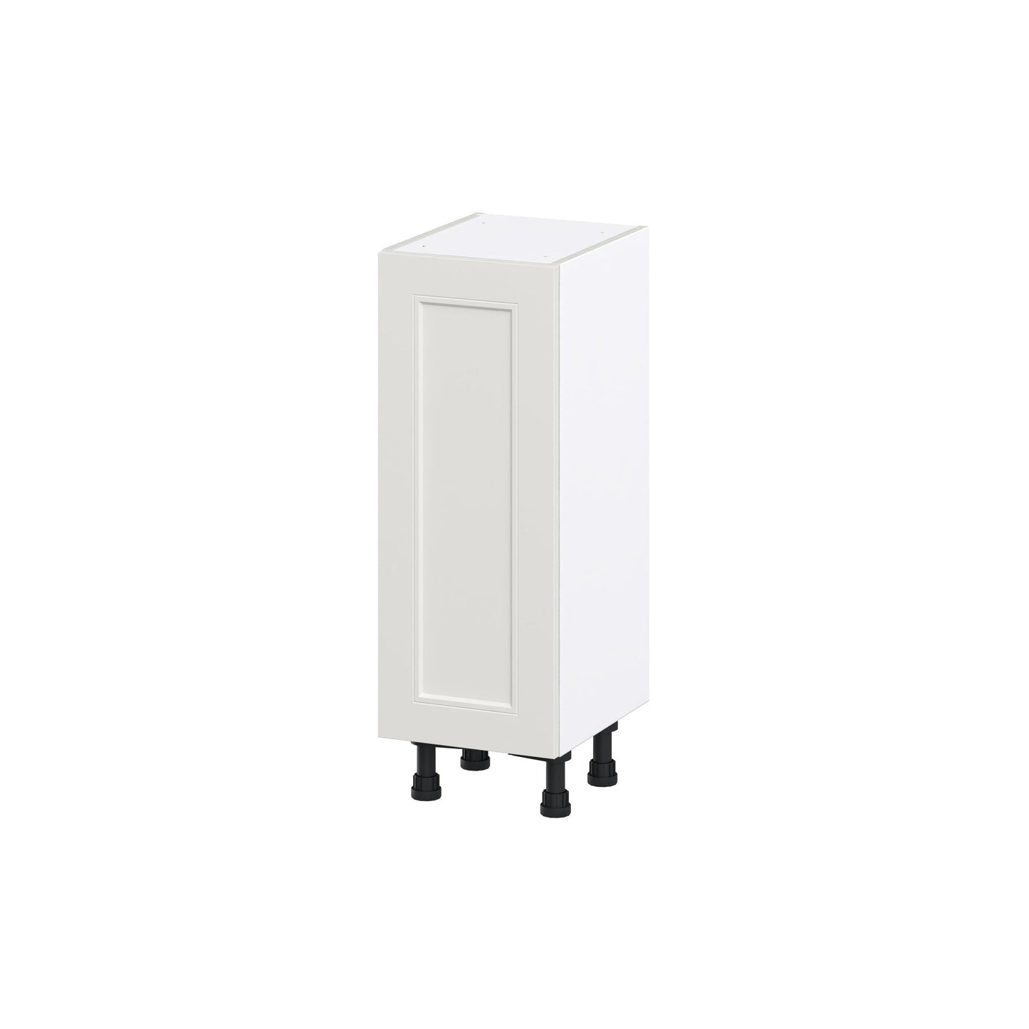 Hugo&Borg Belcourt 12-in W x 34.5-in H x 14-in D Gray Painted Base Fully Assembled Cabinet (Recessed Panel Shaker Door Style)