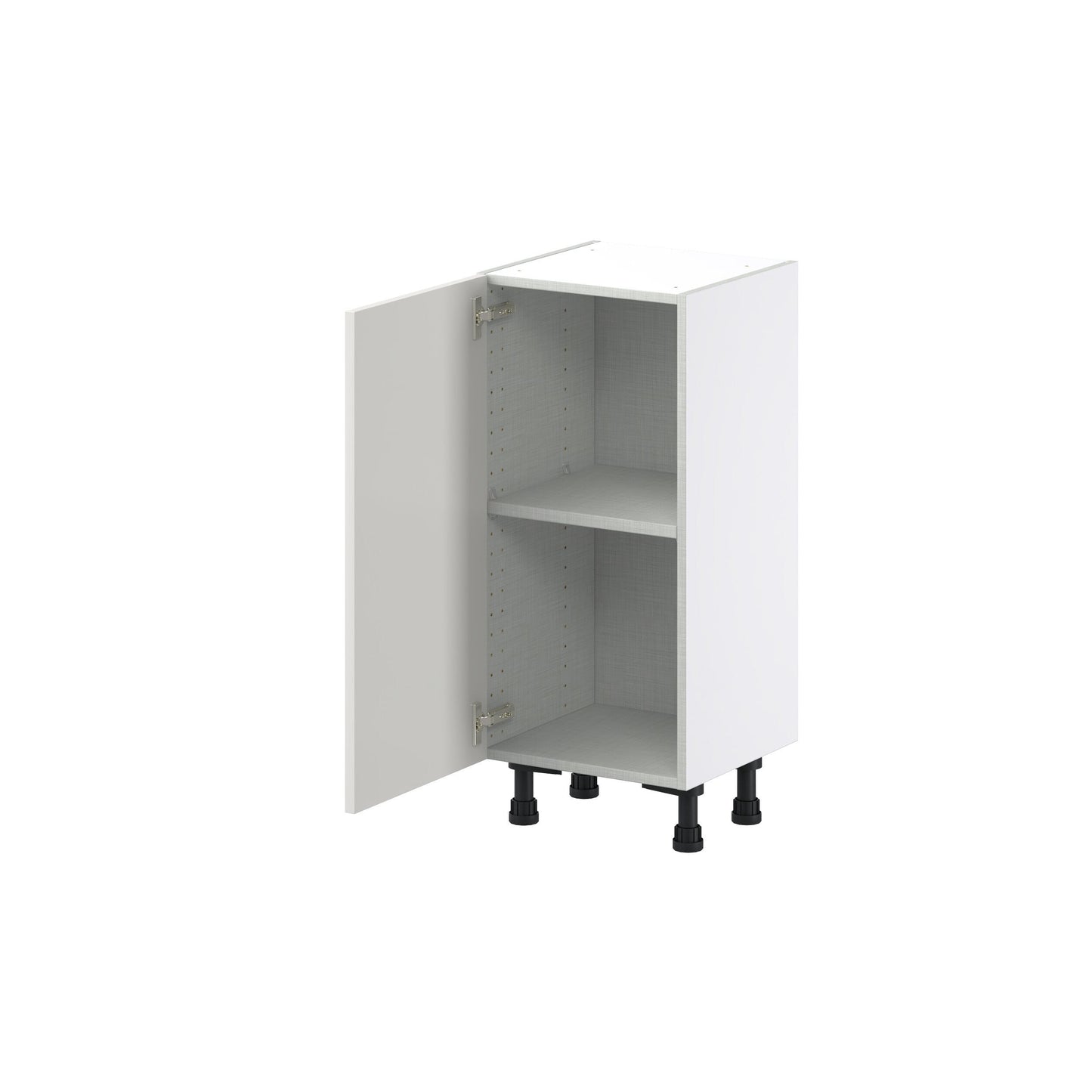 Hugo&Borg Belcourt 15-in W x 34.5-in H x 14-in D Gray Painted Base Fully Assembled Cabinet (Recessed Panel Shaker Door Style)