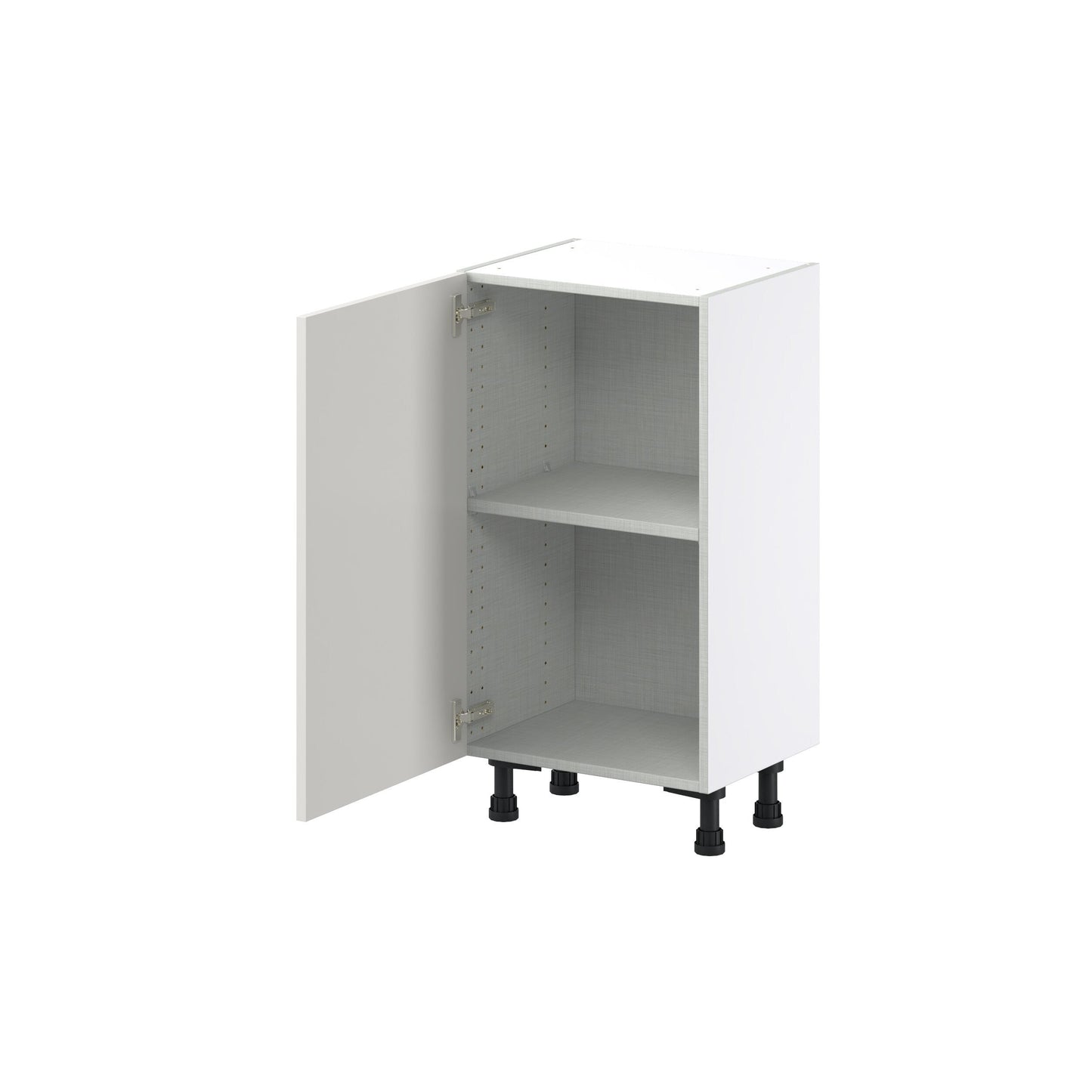 Hugo&Borg Belcourt 18-in W x 34.5-in H x 14-in D Gray Painted Base Fully Assembled Cabinet (Recessed Panel Shaker Door Style)