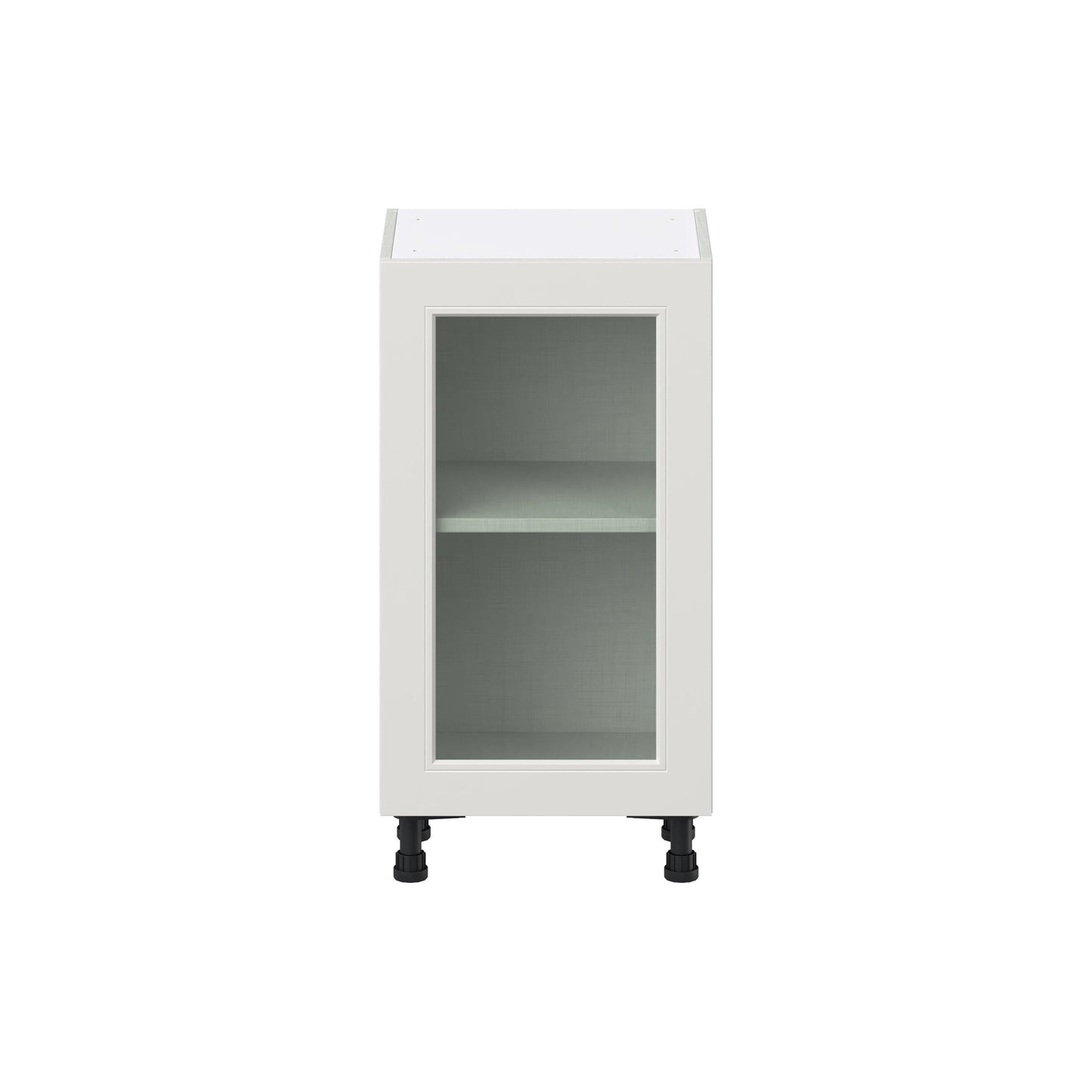 Hugo&Borg Belcourt 18-in W x 34.5-in H x 16-in D Gray Painted Base Fully Assembled Cabinet (Recessed Panel Shaker Door Style)