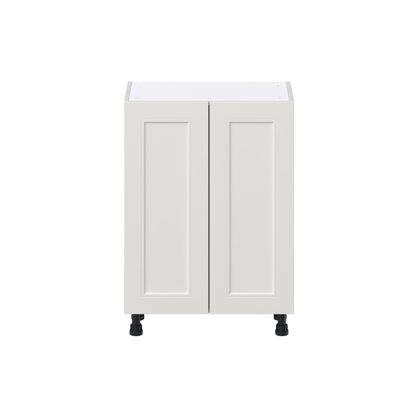 Hugo&Borg Belcourt 24-in W x 34.5-in H x 14-in D Gray Painted 3-Drawers Base Fully Assembled Cabinet (Recessed Panel Shaker Style)
