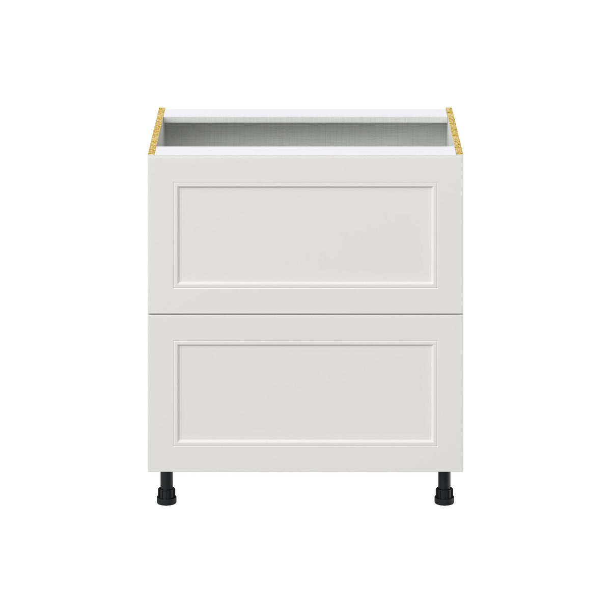 Hugo&Borg Belcourt 30-in W x 34.5-in H x 24-in D Gray Painted 2-Drawer Base Fully Assembled Cabinet (Recessed Panel Style)